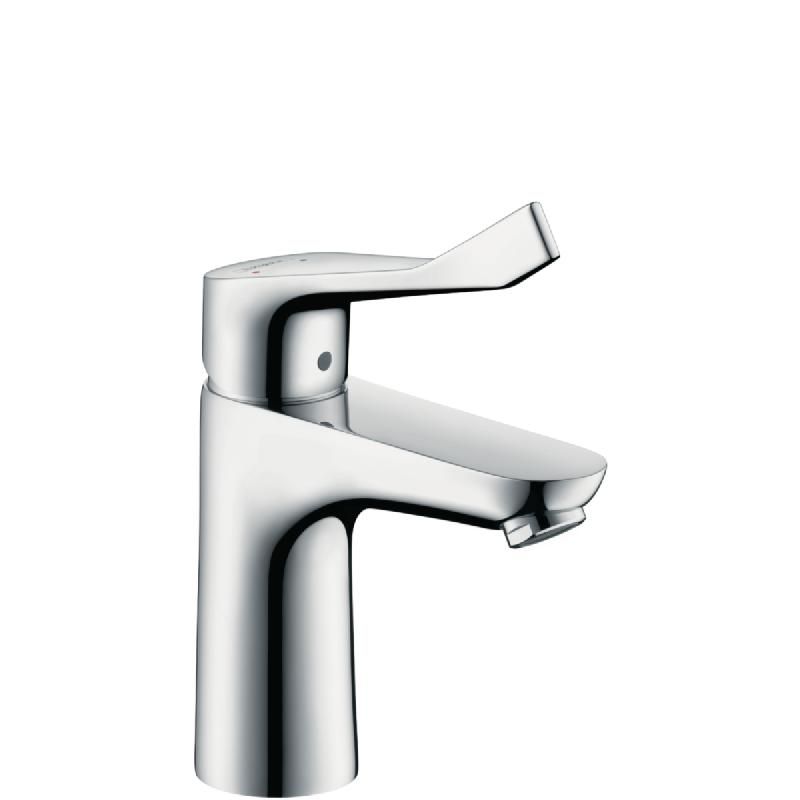 Mitigeur Lavabo Hg Focus Care 100 Avec Poignee Extra Longue Ref