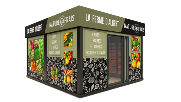 Distributeur fermier Modèle MX DOUBLE 192 - 192 casiers - Gamme Outdoor avec casiers inox et borne tactile_0