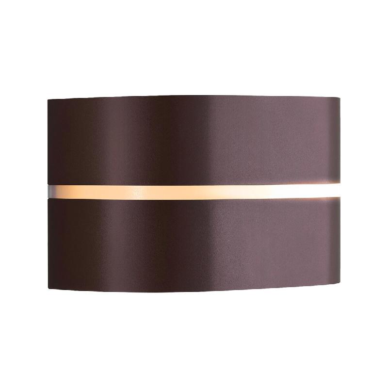 Nordlux Applique murale SIBELIS  Matière plastique Marron metallise, H.12 - IP44 - E27 / Extérieur - marron 5704924017704_0