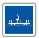 Panneau de signalisation indication - Arrêt tramway C7 - Type C, gamme supérieure_0