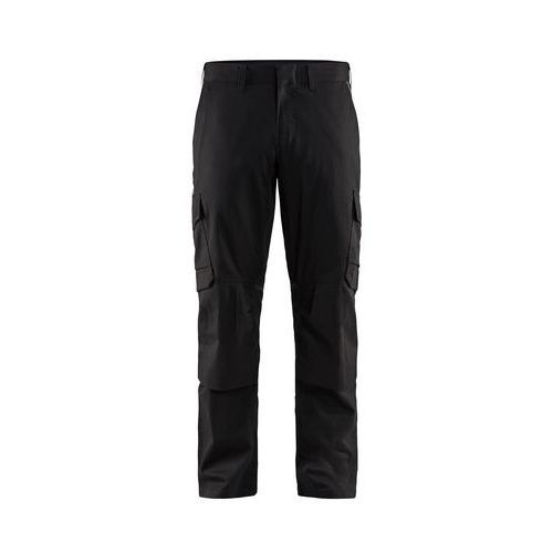 PANTALON DE TRAVAIL INDUSTRIE À POCHES GENOUILLÈRES STRETCH 2D NOIR/GRIS FONCÉ D128 - BLAKLADER