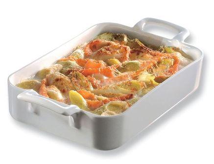 PLAT RECTANGULAIRE BLANC 26X18,5CM - REVOL - BELLE CUISINE