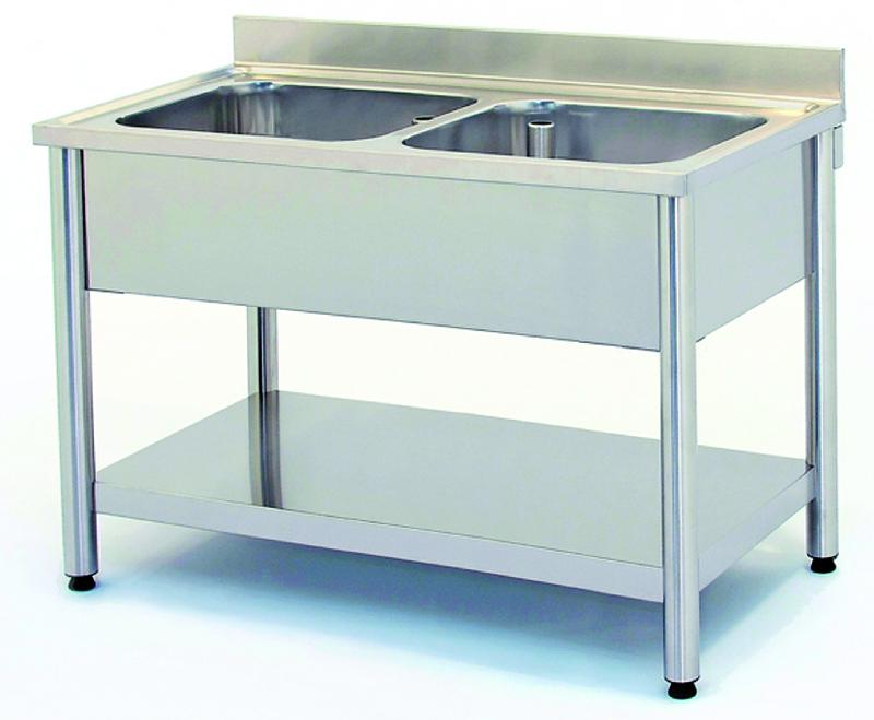 Plonge inox 2 bacs 1200x600mm_0