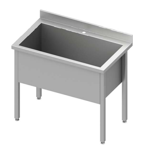 Plonge inox maxi 1 cuve profonde 400 mm soudée 600x700x900 - P931347060_0