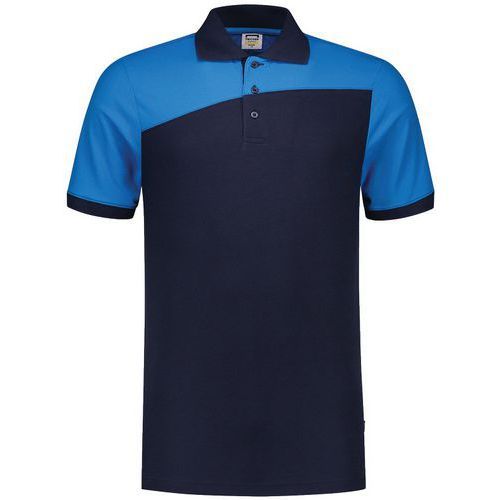 POLO BICOLORE COUTURES 202006 INK-TURQUOISE S - TRICORP WORKWEAR
