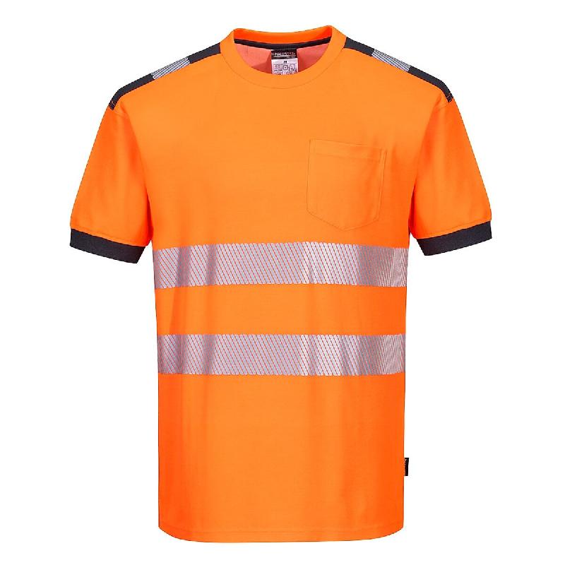 Portwest T-Shirt HV PW3 Orange/Gris S - S orange textile T181OGYS_0