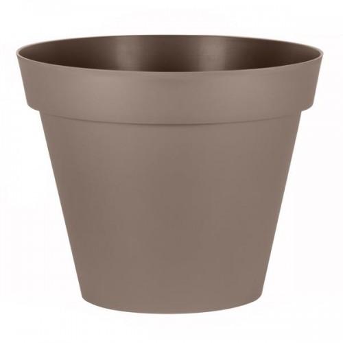 POT ROND TAUPE - DIAMÈTRE 100 CM - 356 LITRES - TOSCANE 13634 EDA PLASTIQUES