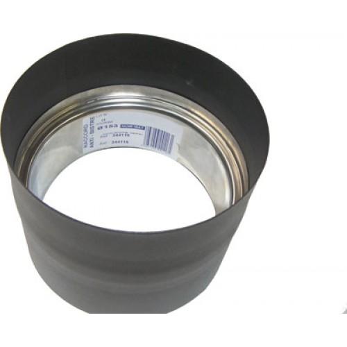 RACCORD ANTI BISTRE RÉDUIT - ACIER ÉMAIL NOIR MAT - F 153 MM / F 150 MM TEN