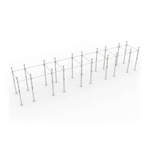 RACK COTIS - FIT AND RACK - HAUTEUR 3,6M PROFONDEUR 1,88M GRIS