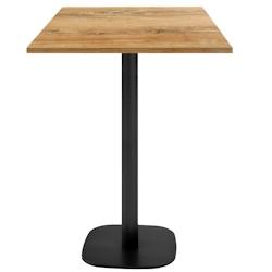 Restootab - Mange-debout 60x60cm - modèle Round chêne slovène - marron TB-ROUFF-6060M-CH.SLO_0