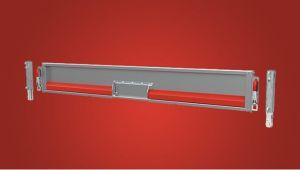 Ridelle avant anti-projection rouge TT231 L244 - rabattable et amovible avec ouverture pour câble de treuil_0
