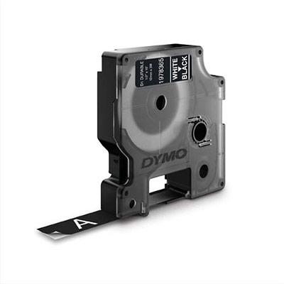 RUBAN DYMO D1 DURABLE - BLANC/NOIR - 12 MM X 3 M