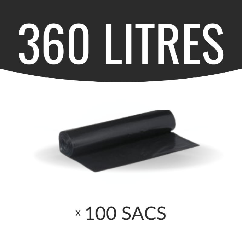 Sac poubelle vert - 130L - lot de 100 sacs - biodégradable et ultra résistant_0