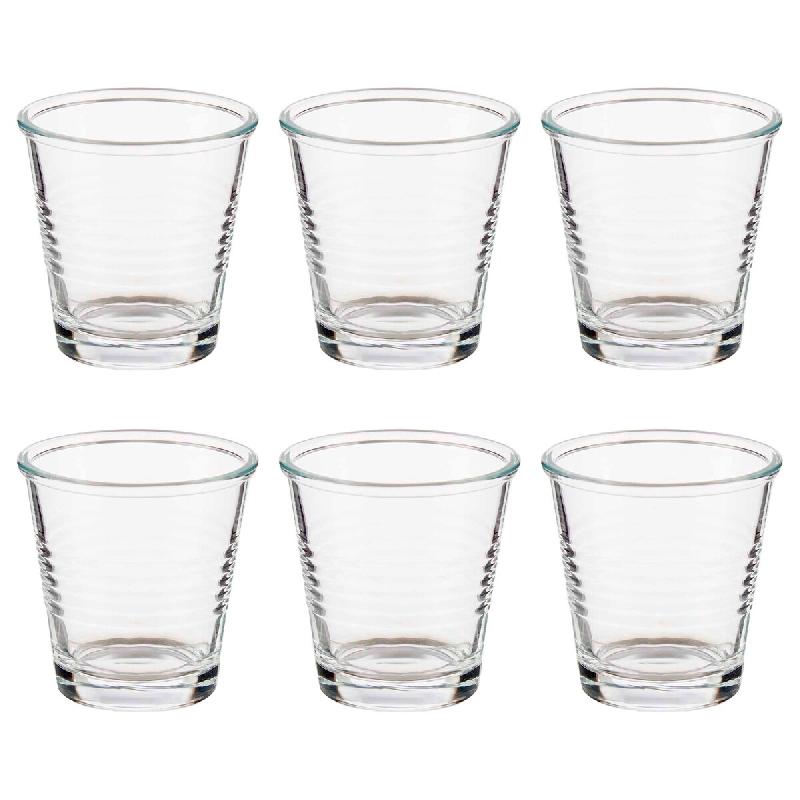 San Ignacio VIVALTO - Set de 6 tasses à café en verre 90ml - transparent verre SANR529_0