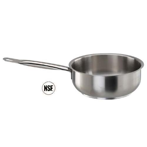 SAUTEUSE BOMBÉE EN INOX 18/10 - Ø 20 CM - PADERNO - SAUTEUSE SÉRIE 1000