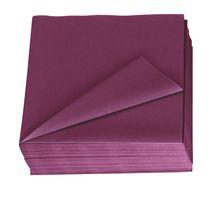 SERVIETTE LOTUS PAPIER PRUNE - PAQUET DE 150