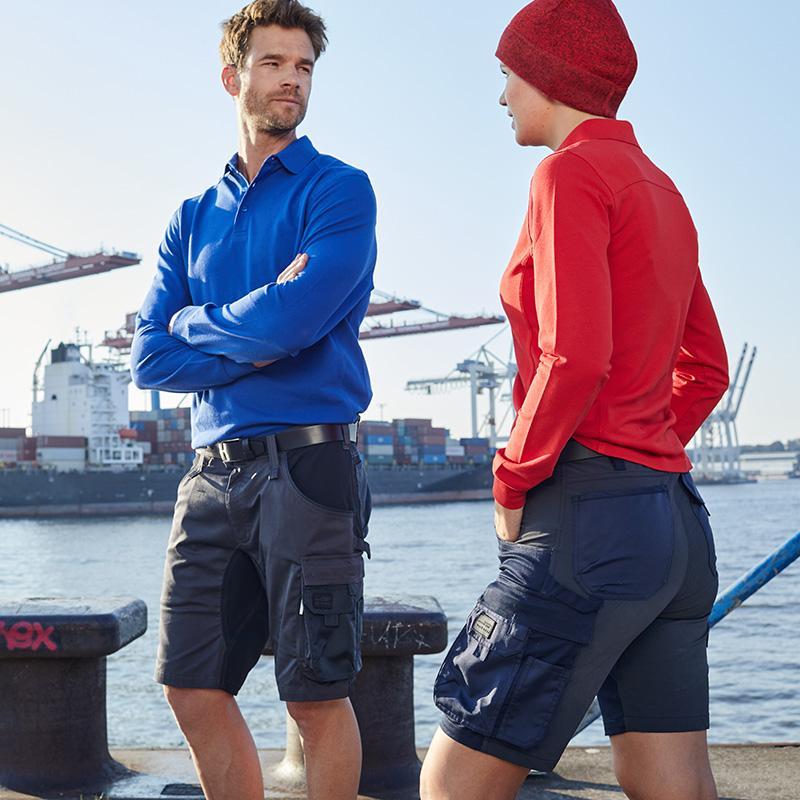 Short de travail bio slim fit Unisexe Daiber - JN1811N4256_0
