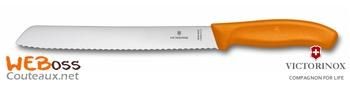 SWISSCLASSIC COUTEAU À PAIN, 21 CM ORANGE VICTORINOX