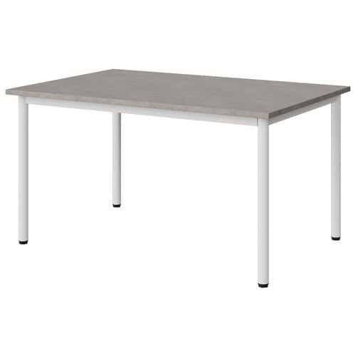TABLE MALIBU 120X80 T4 4P STRA ABS BÉTON F186/BLC 9016