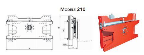 Tablier renverseur à 180° - VC - Modèle 210 - capacité 1500kg - largeur 1000mm_0
