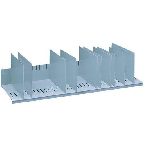 TRIEUR 10 SÉPARATEURS AMOVIBLES L : 85.7CM GRIS - PAPERFLOW