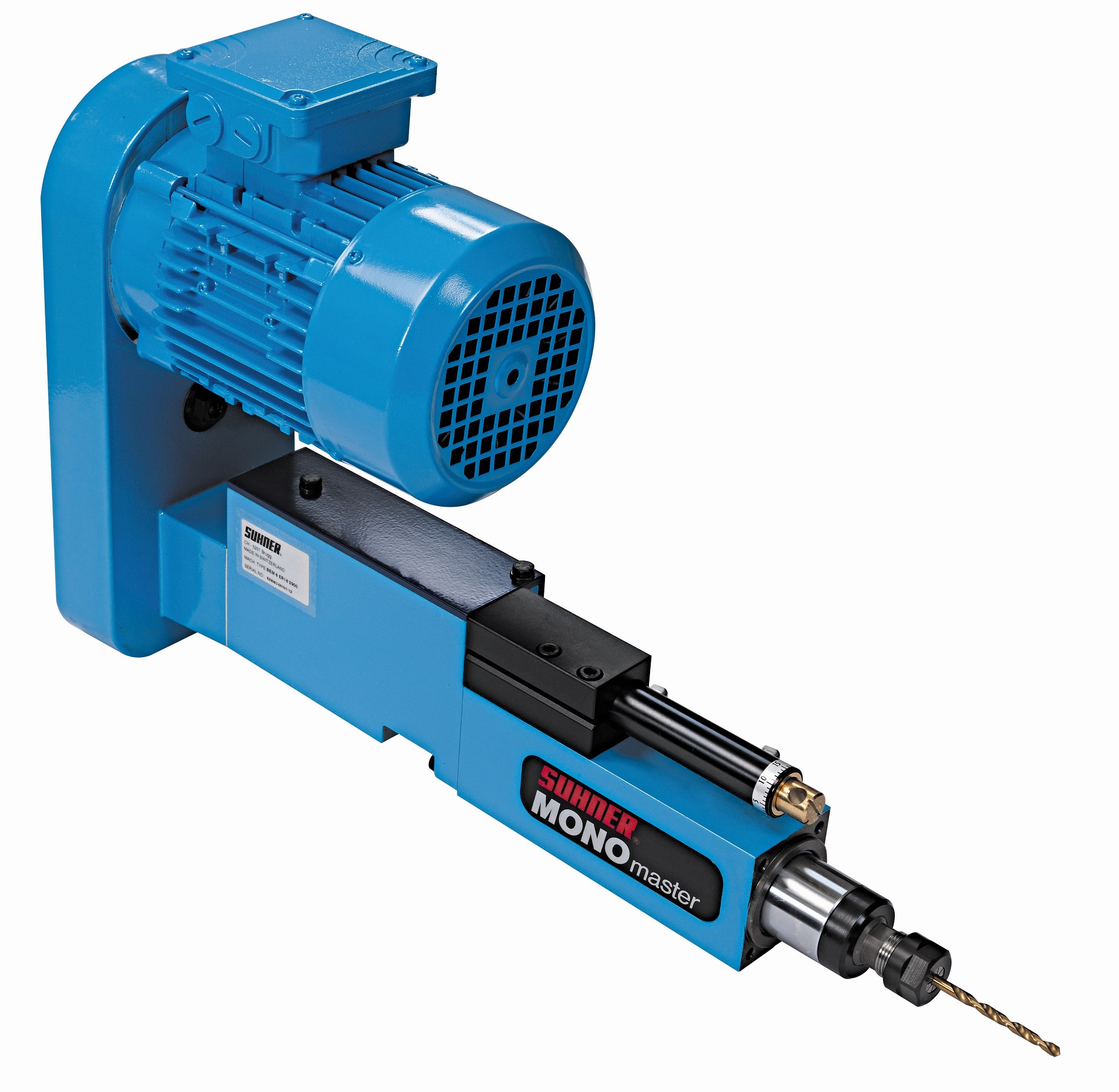 Unité de perçage pneumatique BEM6 - course 80 mm - Ø 6 mm dans acier 600 N/mm² - vitesse 550 à 7730 tr/min_0