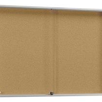 VITRINE D'INTÉRIEUR PORTES COULISSANTES FOND LIÈGE H 98 X L 198 CM - 27 FEUILLES A4