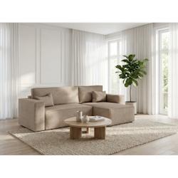 Vivabita Canapé d'angle convertible réversible en velours côtelé Charly - 3665367352840_0