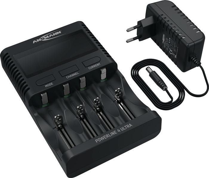 Chargeur universel UBC-Powerline4Ultra-EU-cb avec bloc d'alimentation 1,2 V NiMH, Li-Ion 3,6 V ANSMANN_0