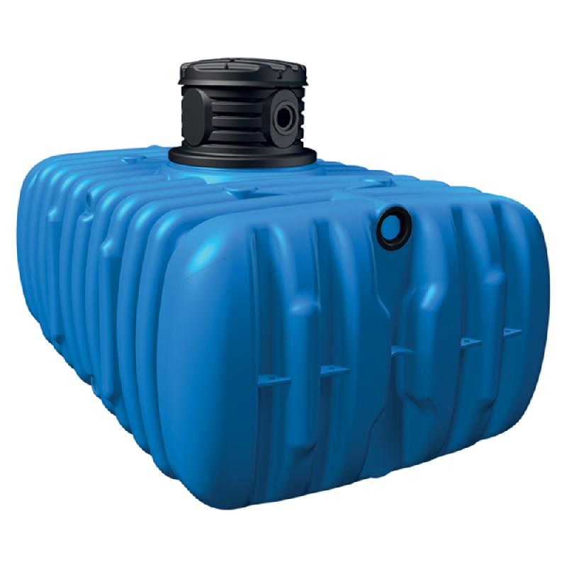 Cuve de stockage et récupération d'eau de pluie enterrée 3000L - polyéthylène - équipée pompe multicellulaire - Garantia_0