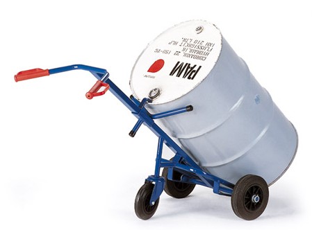 Diable porte-fût entièrement soudé - Roulette d'appui - Charge 250kg - 2 modèles disponibles_0