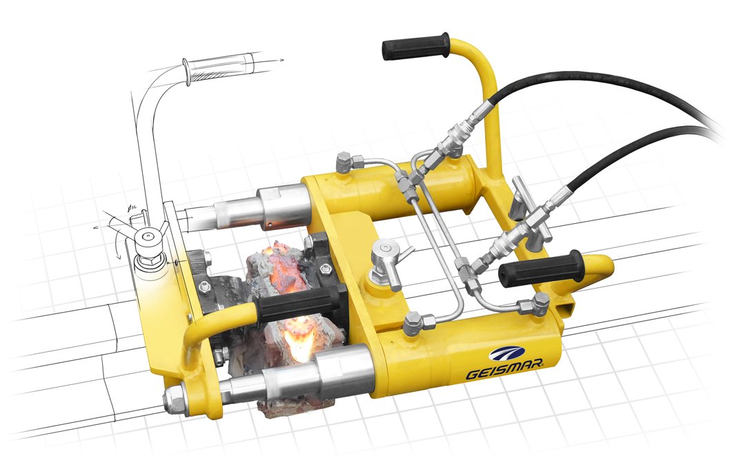Ébavureuse hydraulique pour soudure de rail - Shear Hornet ESN3 - 220 kN, 320 bar, 50 kg_0