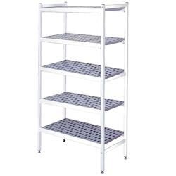 EURAST - Étagères en duralumin 5 niveaux - 1127x370x1700 mm - 11273500 - inox 11273500_0