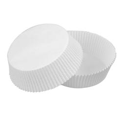 FHC - 100Pcs - Caissette papier de cuisson ovale blanche siliconée  145x115x35mm - blanc papier FHC209CPS160_0
