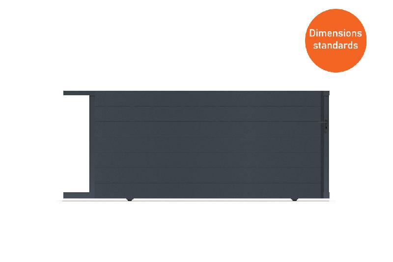 Portail coulissant standard sans traverse - 4000 / 1490_0