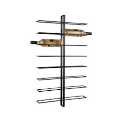 Porte bouteilles mural en métal Dual noir Pt' - noir 8714302735554_0