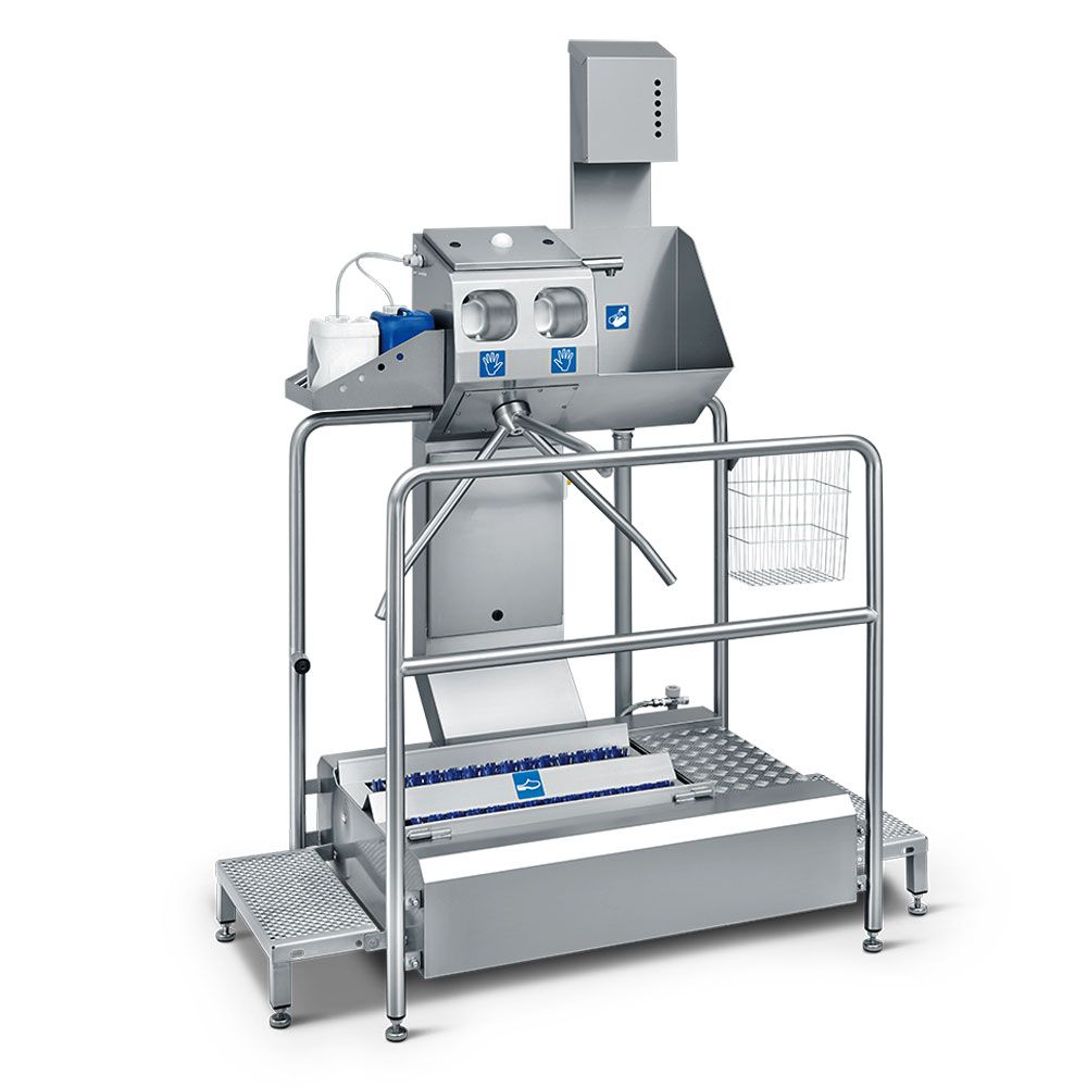 Sas Hygiène avec module de nettoyage des semelles et contrôle d'entrée - ECO Compact III_0