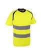 T-shirt jaune. 100% polyester bird-eye.150 gm2._0
