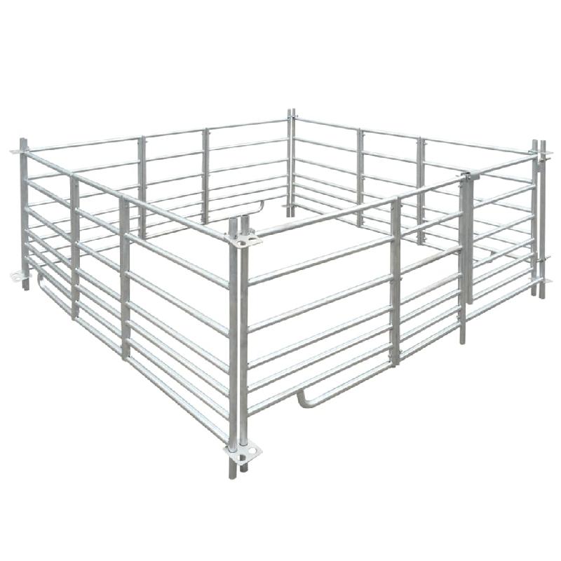 Vidaxl bergerie 4 panneaux acier galvanisé 183 x 183 x 92 cm 141815_0