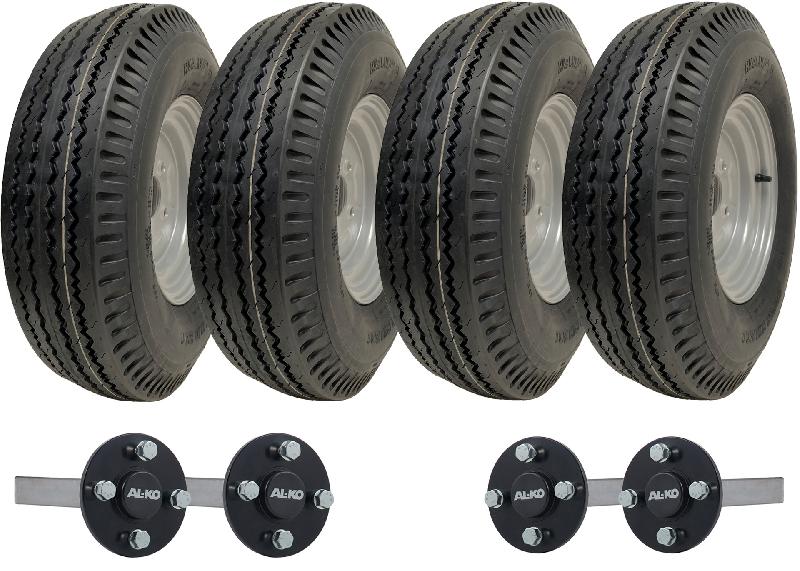 5.00x10 High Speed Twin Axle Trailer Kit Road Legal 4 Wheels  ALKO Axles 750kgs_0