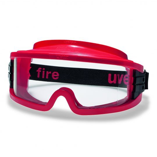 9301633 - Surlunette de protection uvex ultravision - teinte des oculaires : incolore - monture rouge - ventilation fermée_0