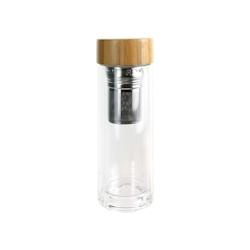 Bouteille de transport en verre double paroi avec infuseur à thé Cook Concept - multicolore 3561869021171_0