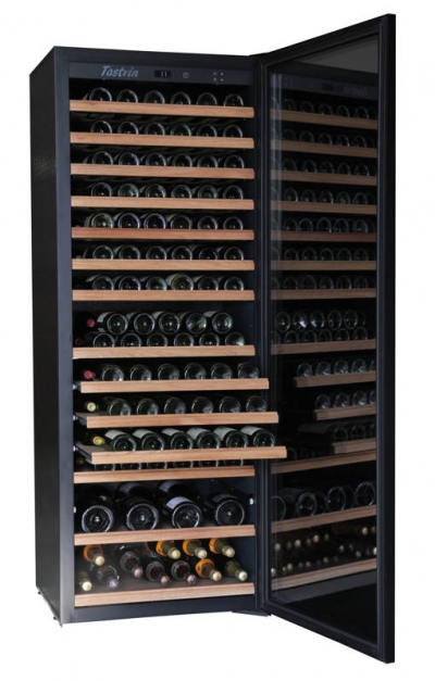 Cave de vieillissement T250V - 252 bouteilles - Température réglable 8° à 18° - Noir avec options disponibles_0