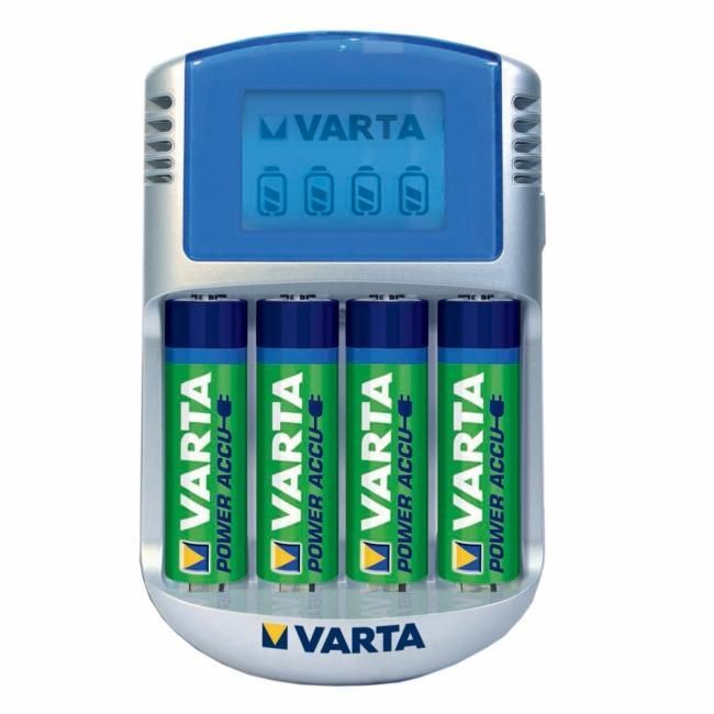 CHARGEUR DE PILE LCD VARTA + 4 PILES AA HR6