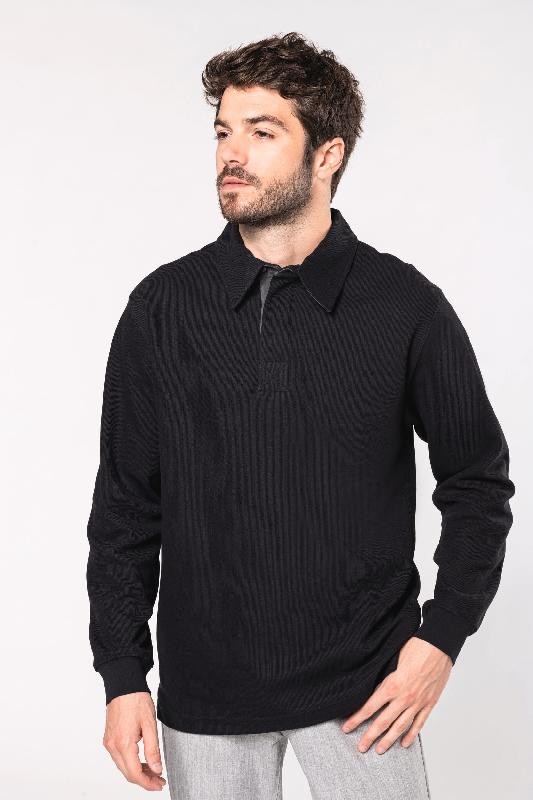 French rib - Polo côtelé manches longues Kariban - Réf: K221 - 100% coton, 330 g/m²_0