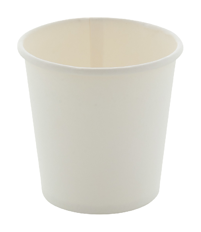 Gobelet publicitaire en carton simple paroi doublé en PE - 120 ml - Par multiples de 50 pièces_0