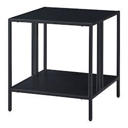 Helloshop26 - Table basse d'appoint acier 47 x 45 x 45 cm noir 03_0008613 - 3001940782725_0