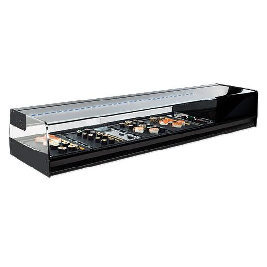 Presentoir réfrigérée pour sushi 6x gn 1/3 avec éclairage led, +1°/+5°c - SHSFR6I_0