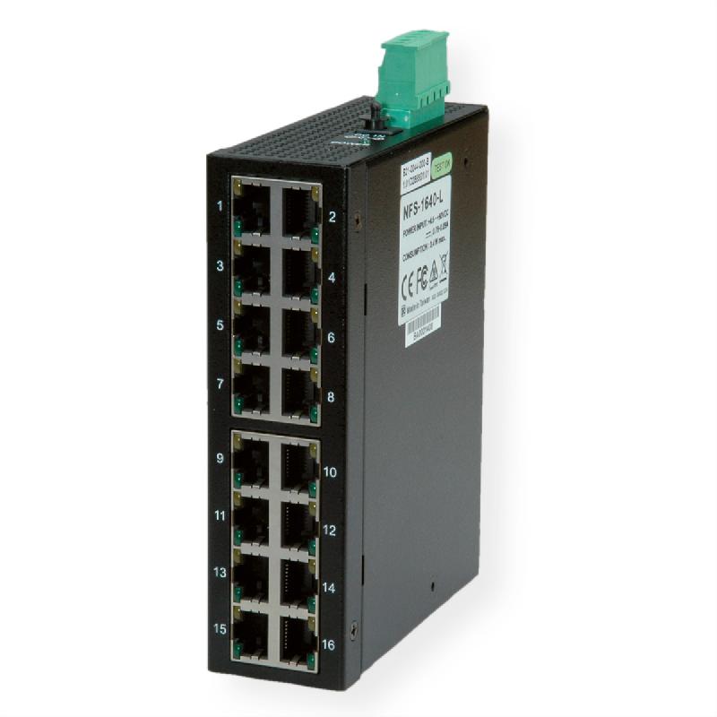 ROLINE Switch industriel 16 ports RJ-45 non administrable_0