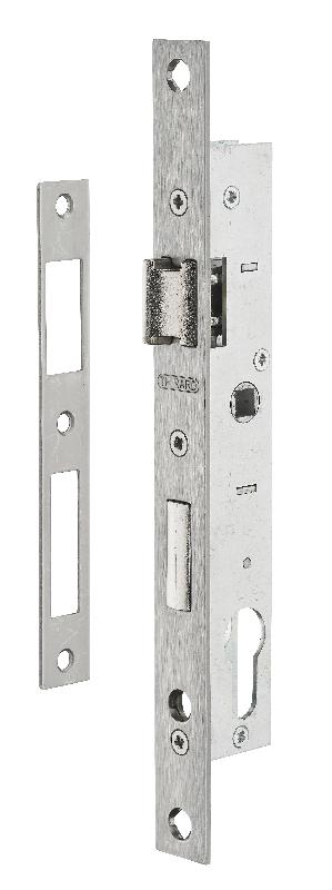 SERRURE ENCASTRABLE POUR PORTE D'ENTRÉE PANNETON RÉDUIT AXE 16,5 L 28MM E70 RÉVERSIBLE_0